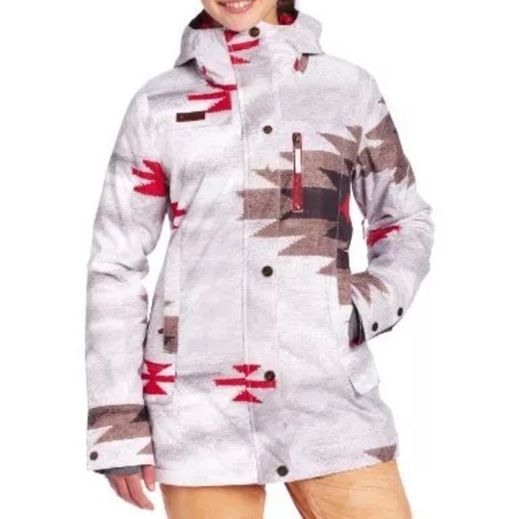 Nwot Roxy Haven Andie Jacket Aztec Ski 